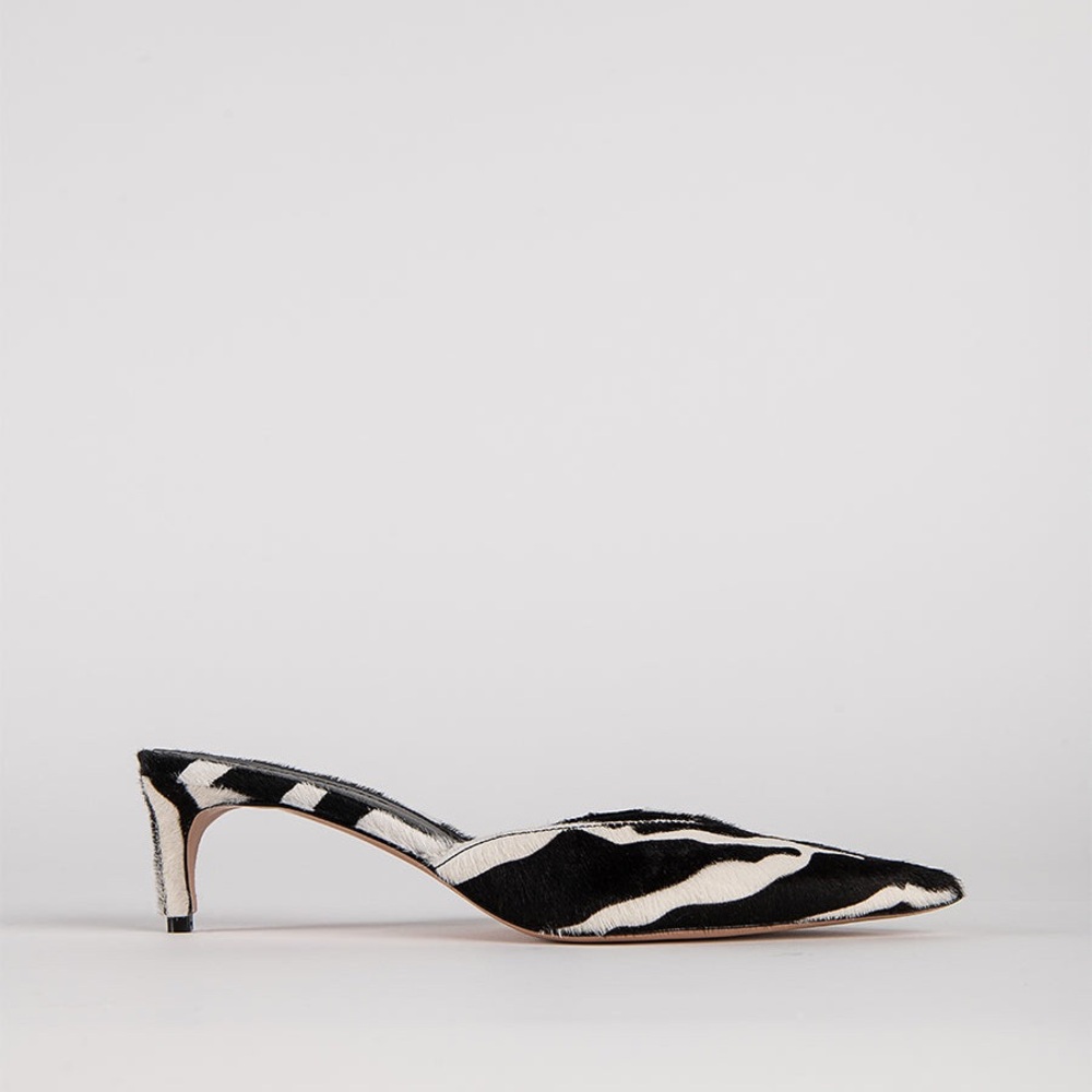 Stylish Black and White Heels